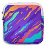 Multicolored Abstract Background Mini Square Pouch