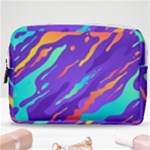 Multicolored Abstract Background Make Up Pouch (Medium)