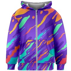 Kids  Zipper Hoodie Without Drawstring 