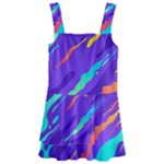 Multicolored Abstract Background Kids  Layered Skirt Swimsuit
