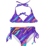 Multicolored Abstract Background Kids  Classic Bikini Set