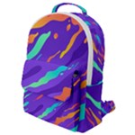 Multicolored Abstract Background Flap Pocket Backpack (Small)