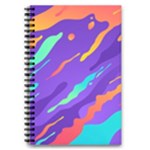 Multicolored Abstract Background 5.5  x 8.5  Notebook