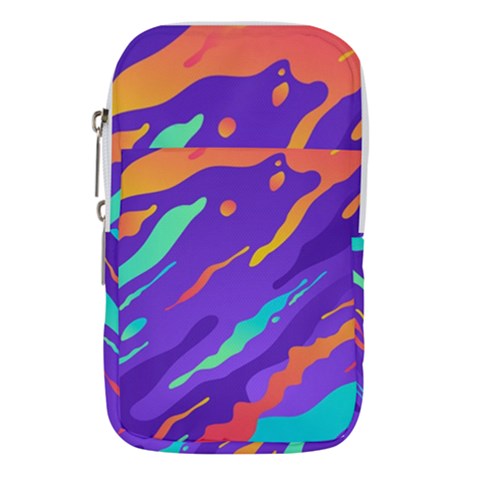 Multicolored Abstract Background Waist Pouch (Small) from ArtsNow.com
