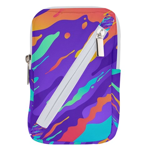 Multicolored Abstract Background Belt Pouch Bag (Small) from ArtsNow.com