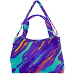 Multicolored Abstract Background Double Compartment Shoulder Bag