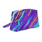Multicolored Abstract Background Wristlet Pouch Bag (Medium)