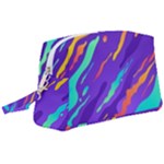 Multicolored Abstract Background Wristlet Pouch Bag (Large)