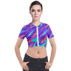 Short Sleeve Cropped Jacket 