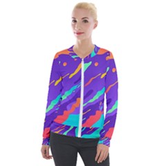 Velvet Zip Up Jacket 