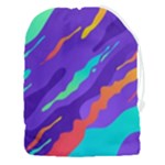 Multicolored Abstract Background Drawstring Pouch (3XL)