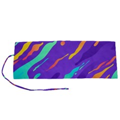 Multicolored Abstract Background Roll Up Canvas Pencil Holder (S) from ArtsNow.com