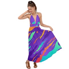 Backless Maxi Beach Dress 