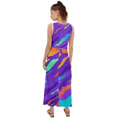 V-Neck Chiffon Maxi Dress 