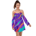 Multicolored Abstract Background Boho Dress