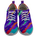 Multicolored Abstract Background Mens Athletic Shoes