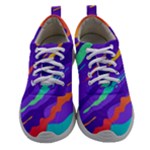 Multicolored Abstract Background Women Athletic Shoes