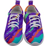 Multicolored Abstract Background Kids Athletic Shoes