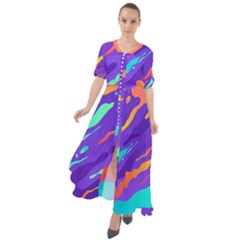 Waist Tie Boho Maxi Dress 