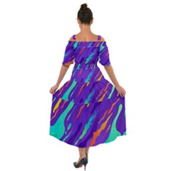 Shoulder Straps Boho Maxi Dress  