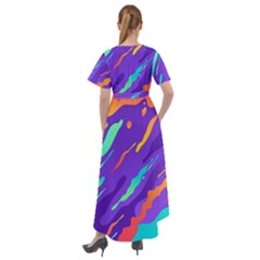 Front Wrap High Low Dress 