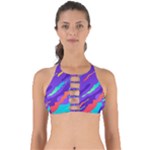 Multicolored Abstract Background Perfectly Cut Out Bikini Top