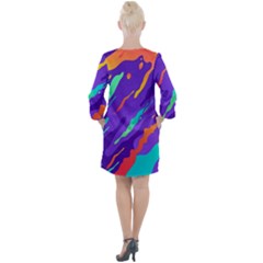 Open Neck Shift Dress 