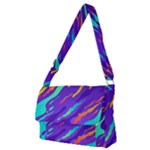 Multicolored Abstract Background Full Print Messenger Bag (M)