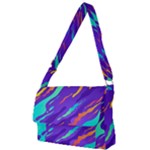 Multicolored Abstract Background Full Print Messenger Bag (L)