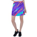 Multicolored Abstract Background Tennis Skirt