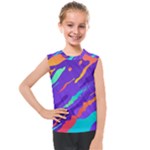 Multicolored Abstract Background Kids  Mesh Tank Top
