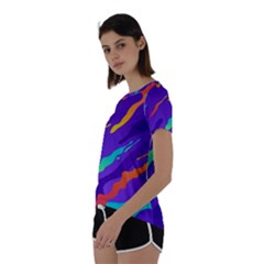 Short Sleeve Open Back T-Shirt 