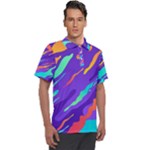 Multicolored Abstract Background Men s Polo T-Shirt