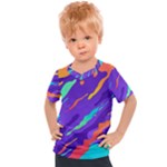 Multicolored Abstract Background Kids  Sports T-Shirt