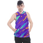 Multicolored Abstract Background Men s Sleeveless Hoodie