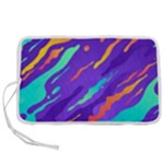 Multicolored Abstract Background Pen Storage Case (M)