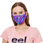 Multicolored Abstract Background Crease Cloth Face Mask (Adult)