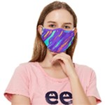 Multicolored Abstract Background Fitted Cloth Face Mask (Adult)