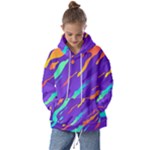 Multicolored Abstract Background Kids  Oversized Hoodie