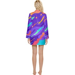 Long Sleeve Satin Robe 