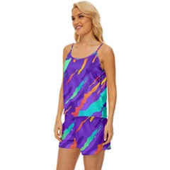 Satin Pajama Short Set 