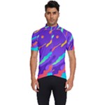 Multicolored Abstract Background Men s Short Sleeve Cycling Jersey