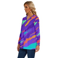 Long Sleeve Drawstring Hooded Top 