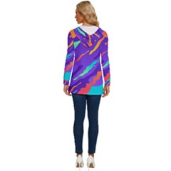 Long Sleeve Drawstring Hooded Top 
