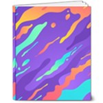 Multicolored Abstract Background 8  x 10  Hardcover Notebook