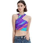 Multicolored Abstract Background Cut Out Top