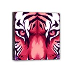 Tiger Design Mini Canvas 4  x 4  (Stretched)