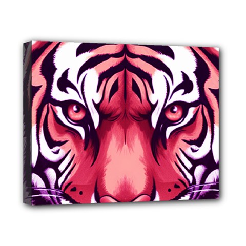 Tiger Design Canvas 10  x 8  (Stretched) from ArtsNow.com