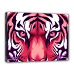 Tiger Design Canvas 16  x 12  (Stretched)