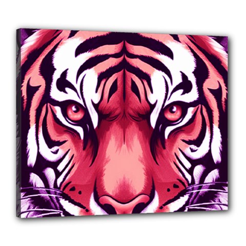 Tiger Design Canvas 24  x 20  (Stretched) from ArtsNow.com